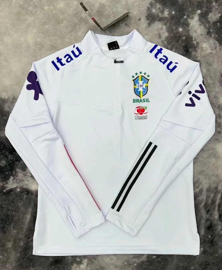 Half zip white Brazilian