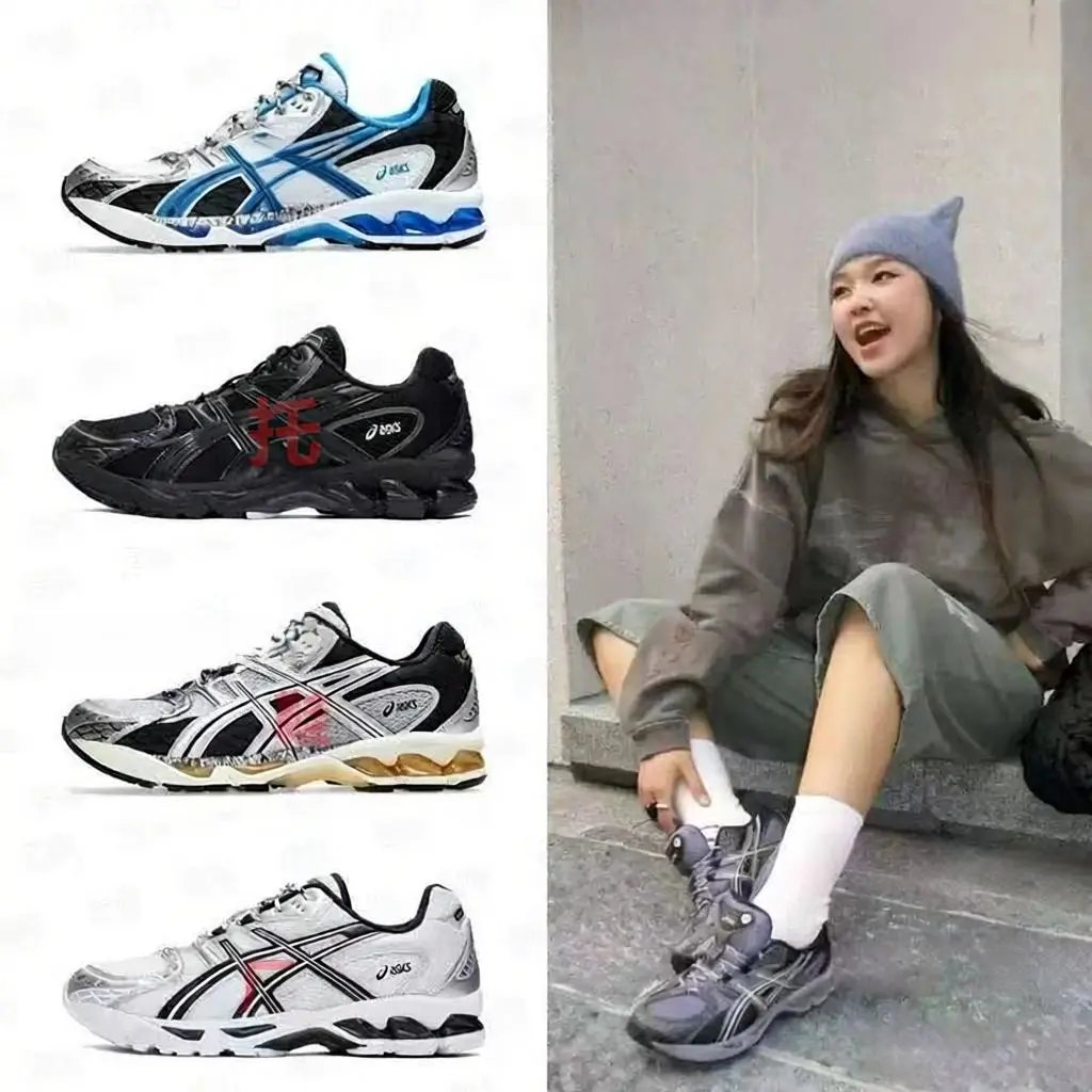 Tilted toe mesh running shoes