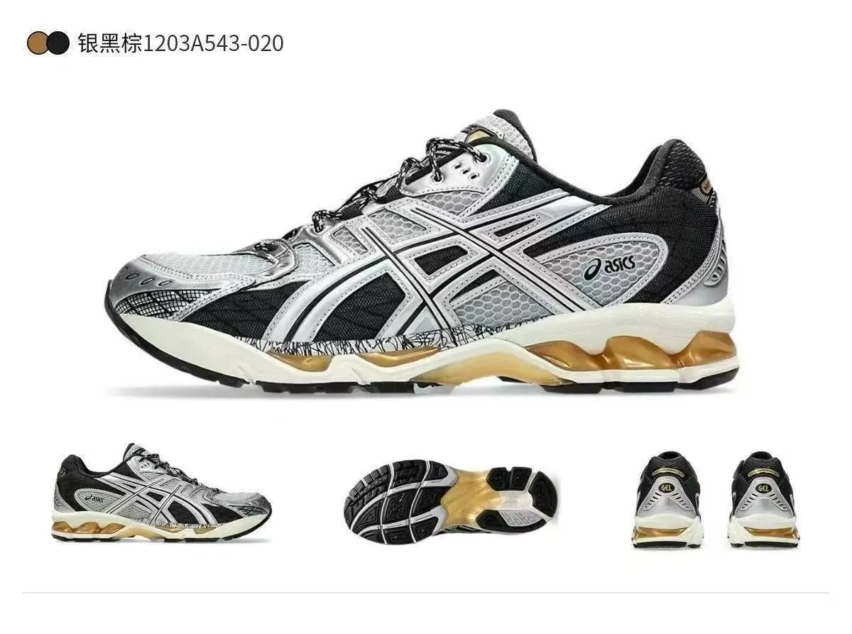 Asics Gel-Kayano 14 White Blue Black Running Shoes - 3