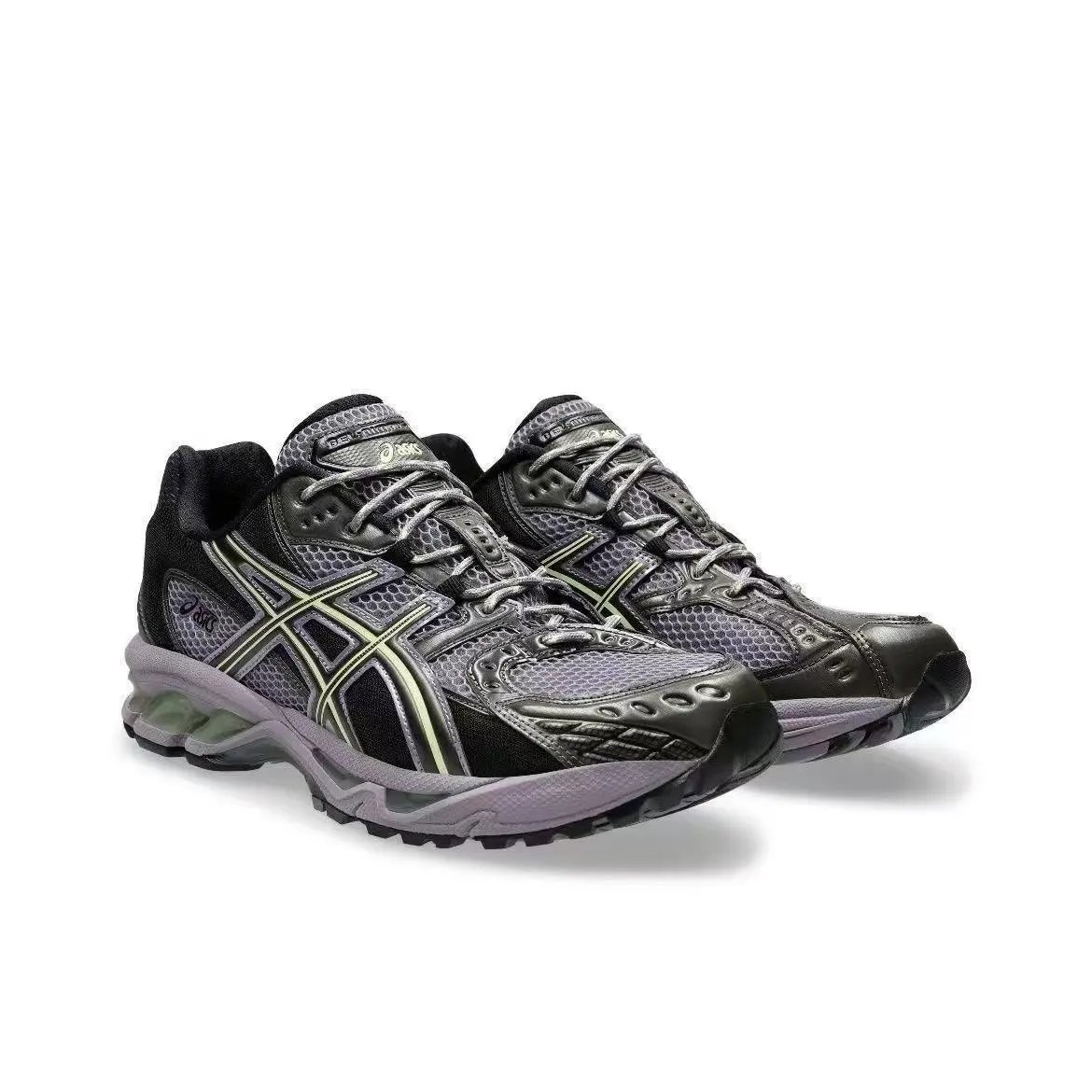 Asics Gel-Kayano 14 White Blue Black Running Shoes - 6