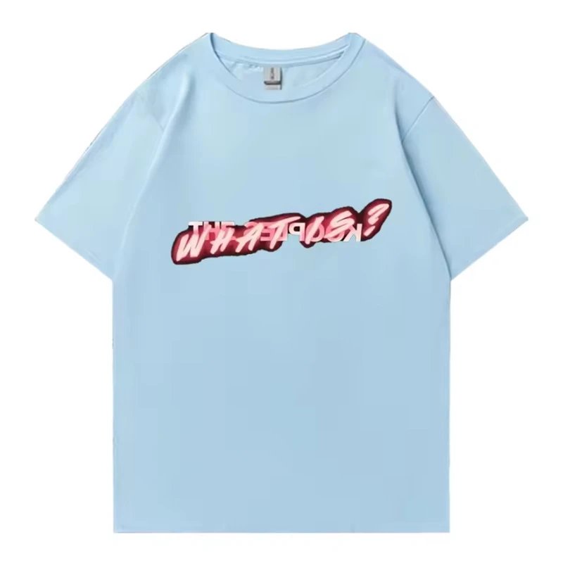 The Kooples T-Shirts Short-Sleeve Graphic Print Crewneck T-Shirt — Light blue