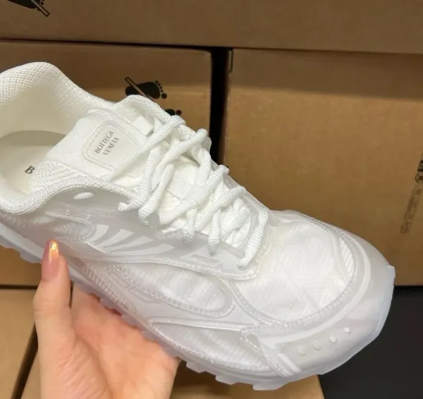 Bottega Veneta BV Sport White Transparent Sneakers - 1
