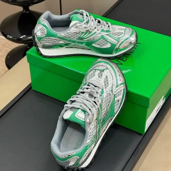 Design Gold Snake-Print Running Shoes - 3