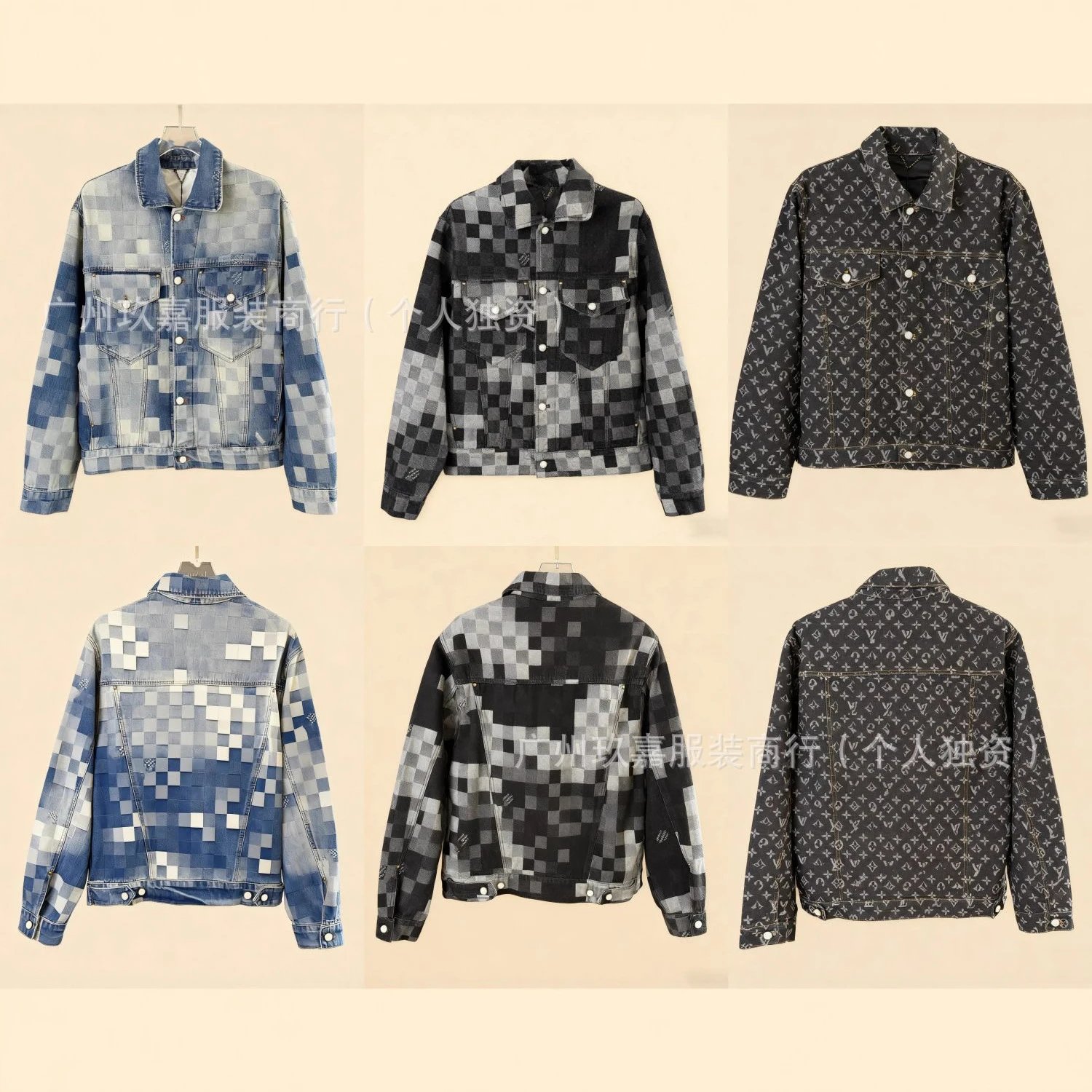 Louis Vuitton Jackets Monogram Print Denim Jacket image 3