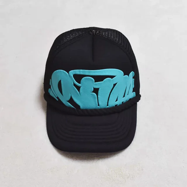 Syna World Hats Mesh trucker cap with raised logo and rope trim product detail image 6