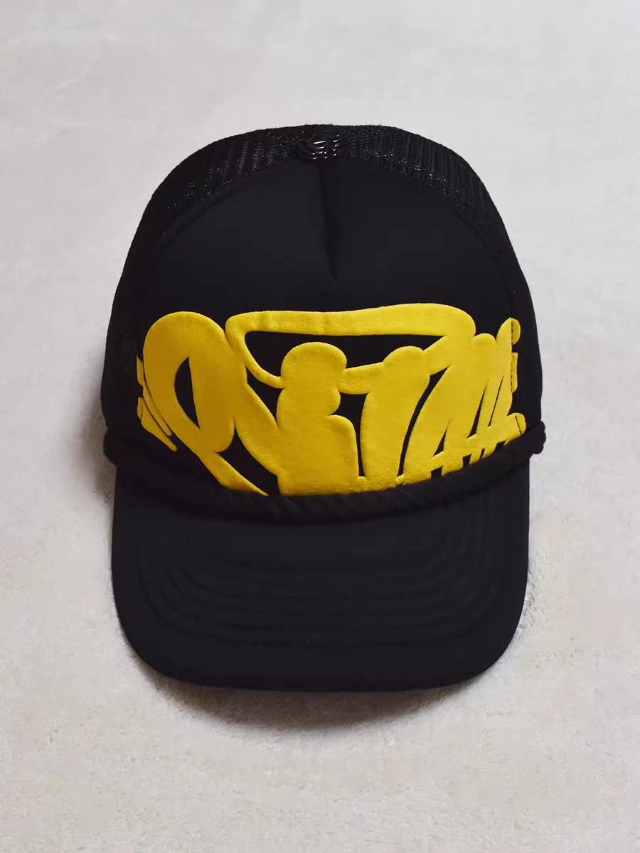 Design Trucker Cap with Teal Graffiti Logo Black Baseball Cap - 13