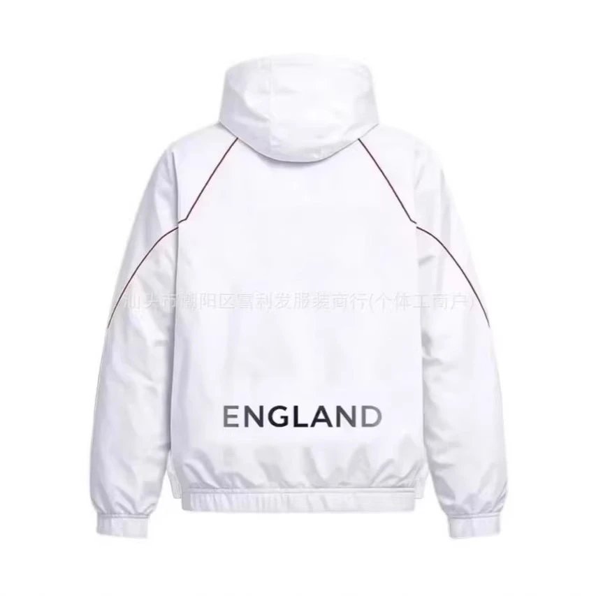 Unbranded Jackets Hooded zip jacket with MARTY SUPREME three-star print image 2
