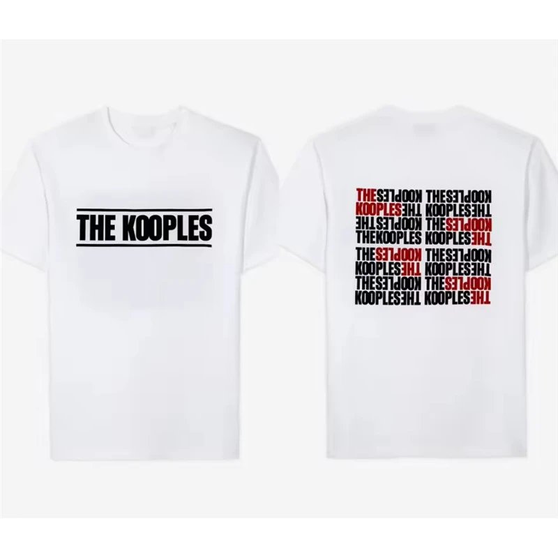 The Kooples T-Shirts Short-Sleeve Graphic Print Crewneck T-Shirt — 12-White