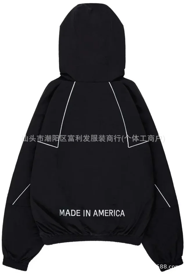 Unbranded Jackets Hooded zip jacket with MARTY SUPREME three-star print product detail image 12