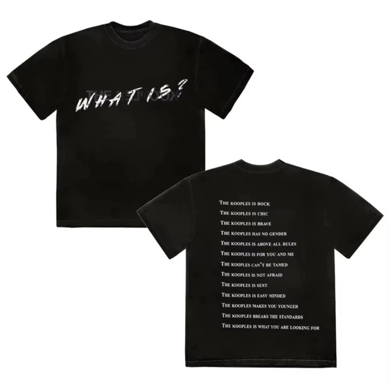 The Kooples T-Shirts Short-Sleeve Graphic Print Crewneck T-Shirt — 2-Black