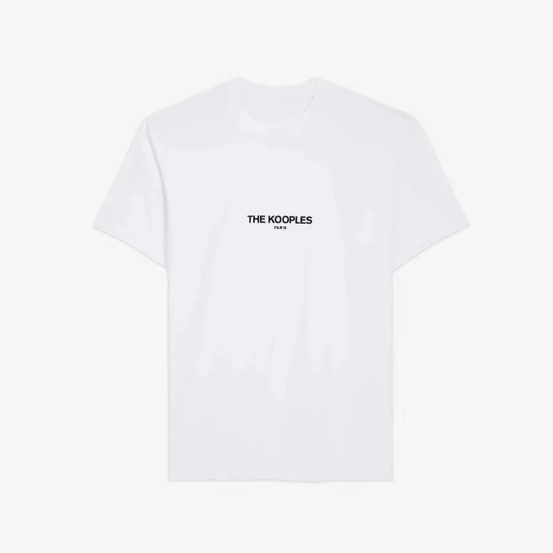 The Kooples T-Shirts Short-Sleeve Graphic Print Crewneck T-Shirt — 2-White