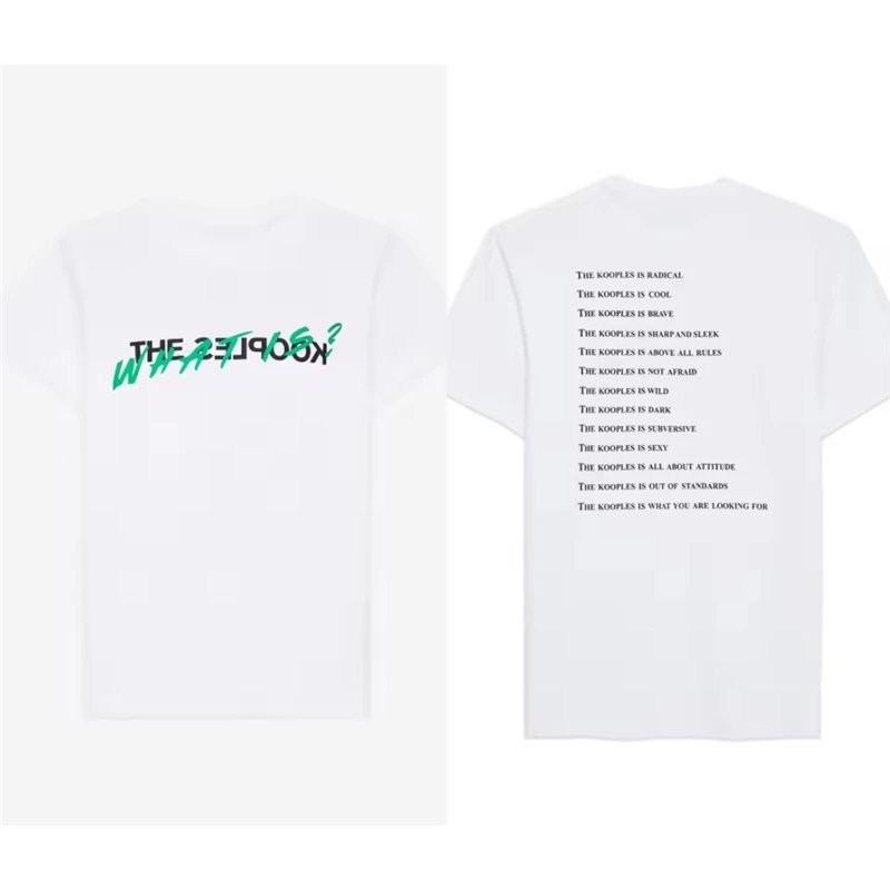 The Kooples T-Shirts Short-Sleeve Graphic Print Crewneck T-Shirt — 4-White