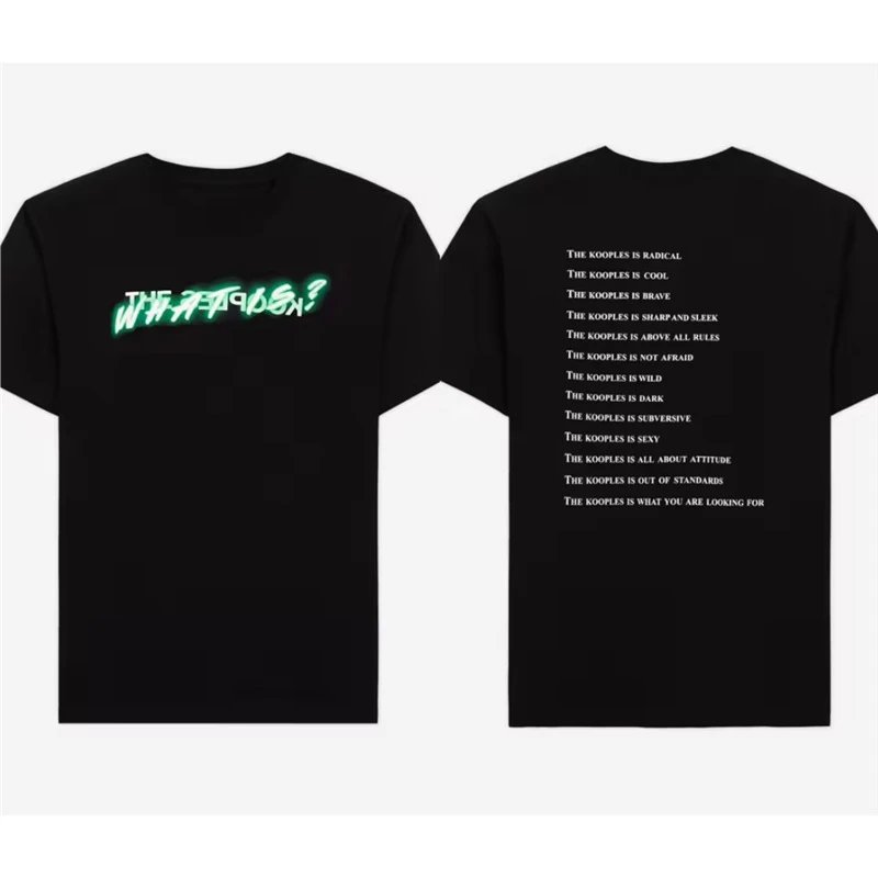 The Kooples T-Shirts Short-Sleeve Graphic Print Crewneck T-Shirt — 14-Black