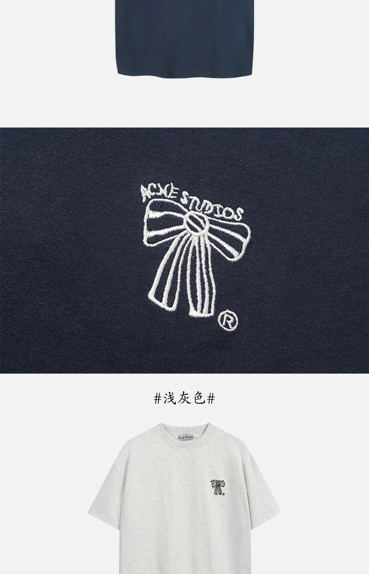 Acne Studios Distressed Logo Print White T-Shirt - 38