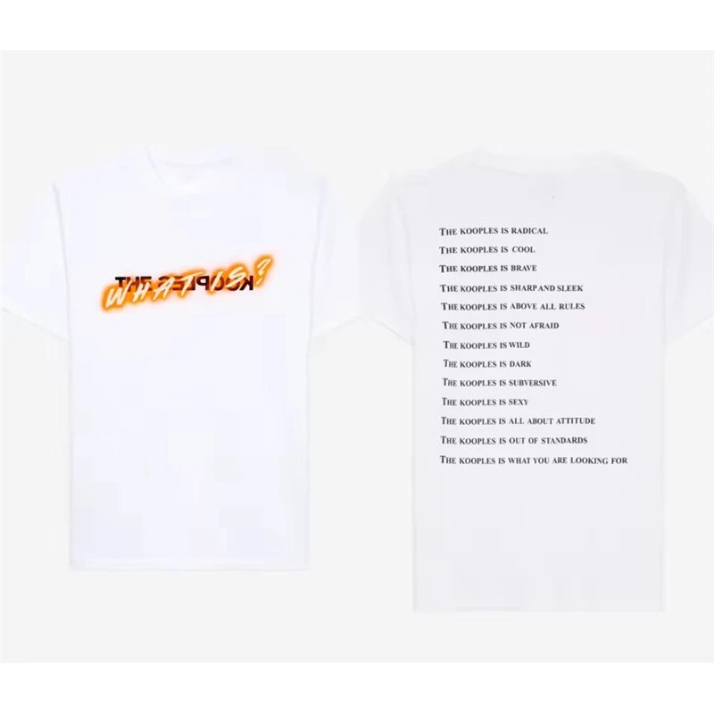 The Kooples T-Shirts Short-Sleeve Graphic Print Crewneck T-Shirt — 8-White