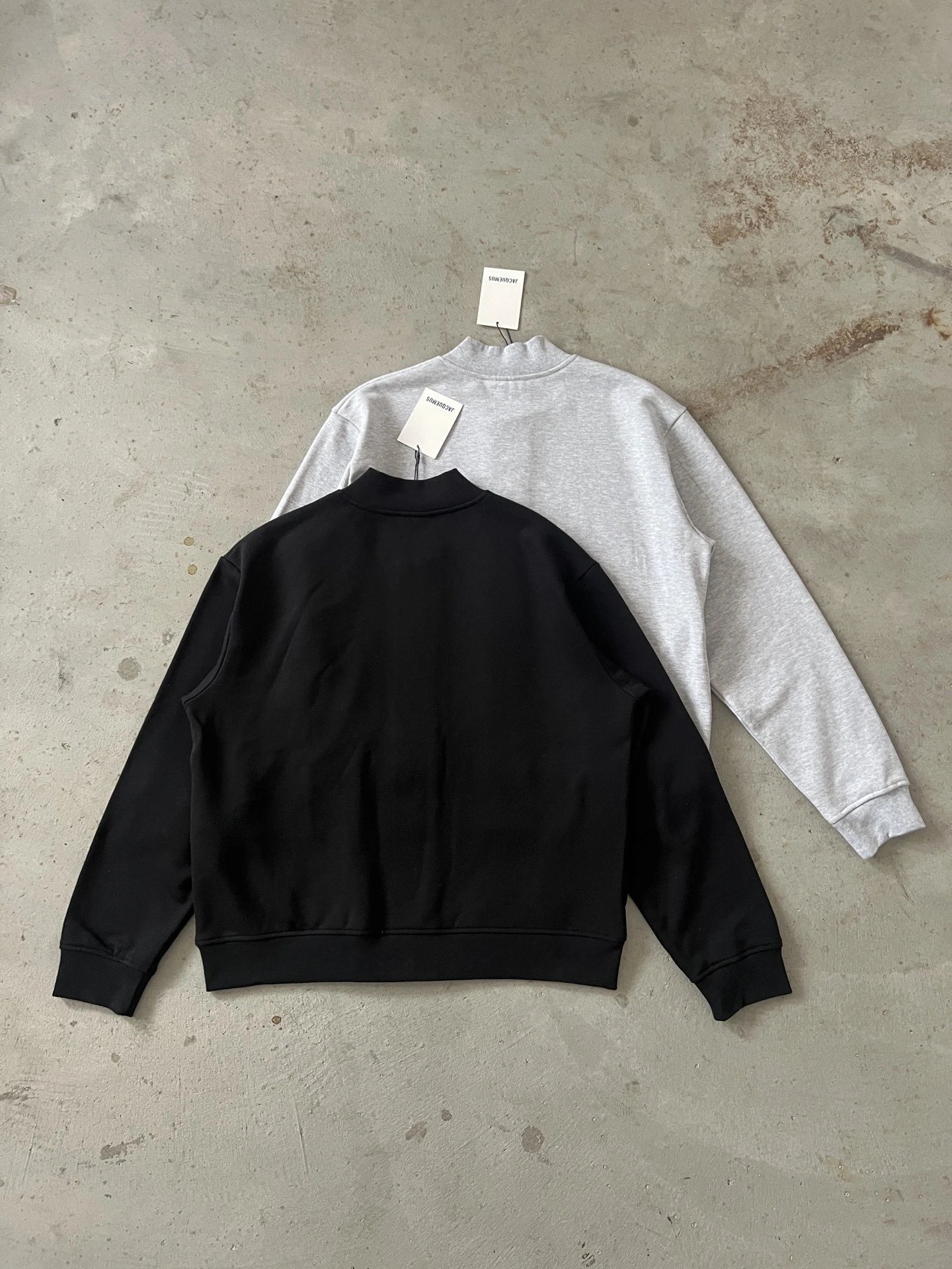 Jacquemus Bomber Cardigan Light Gray Outerwear - 17