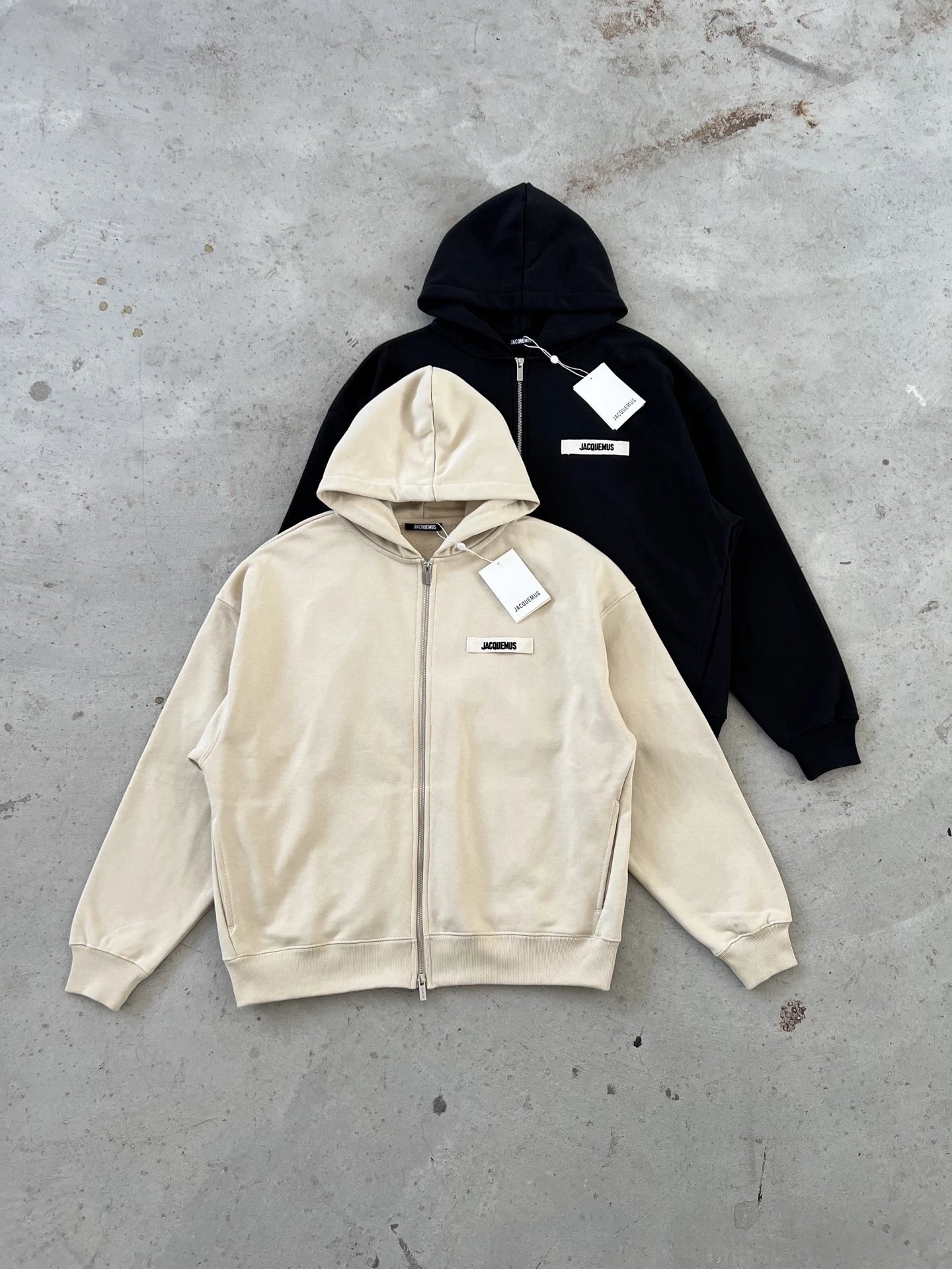 Jacquemus Bomber Cardigan Light Gray Outerwear - 25
