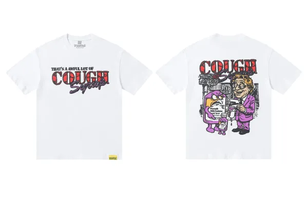 Design That's A Awful Lot Of Cough Syrup White T-Shirt - 1