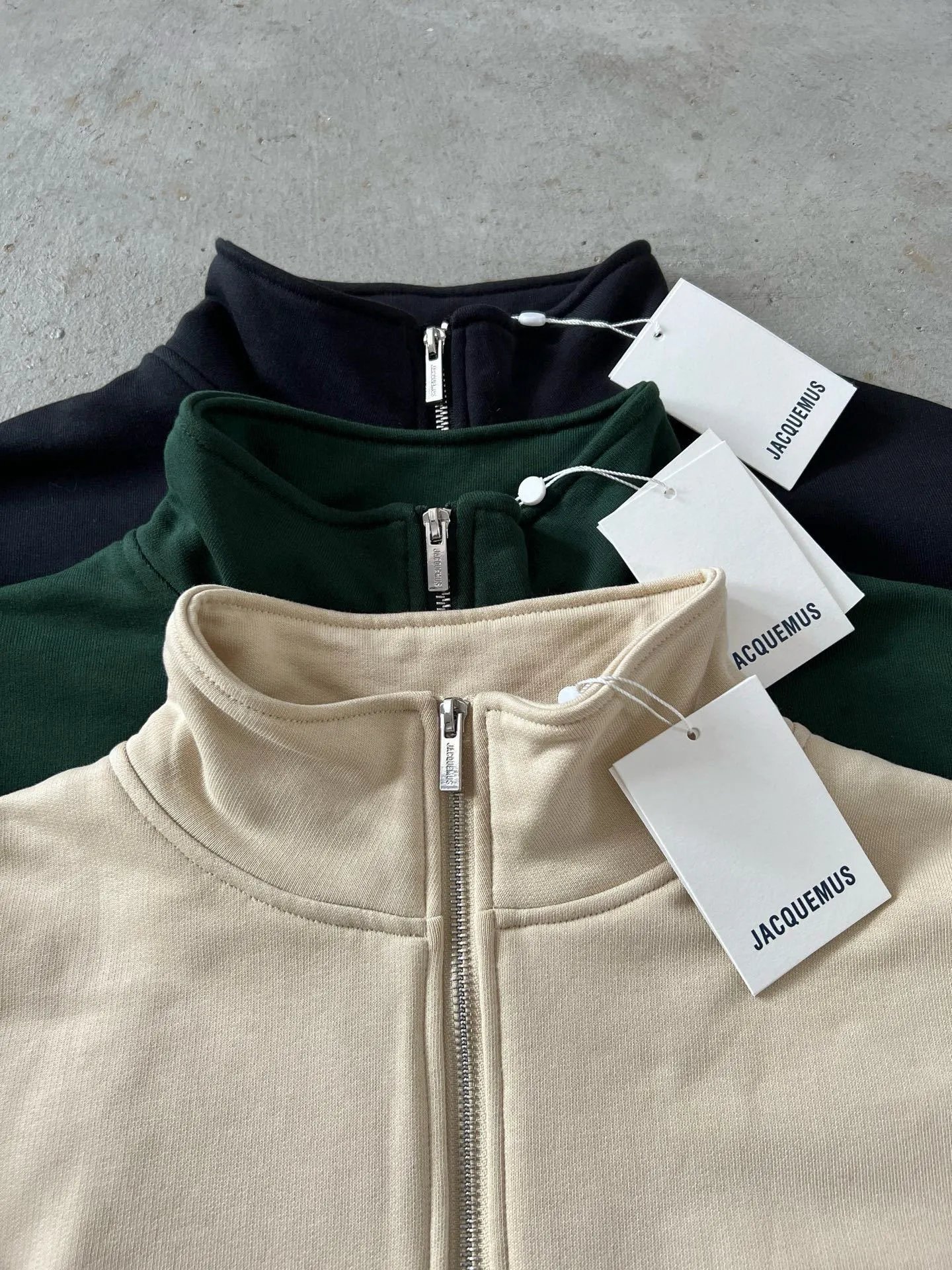 Jacquemus Bomber Cardigan Light Gray Outerwear - 34