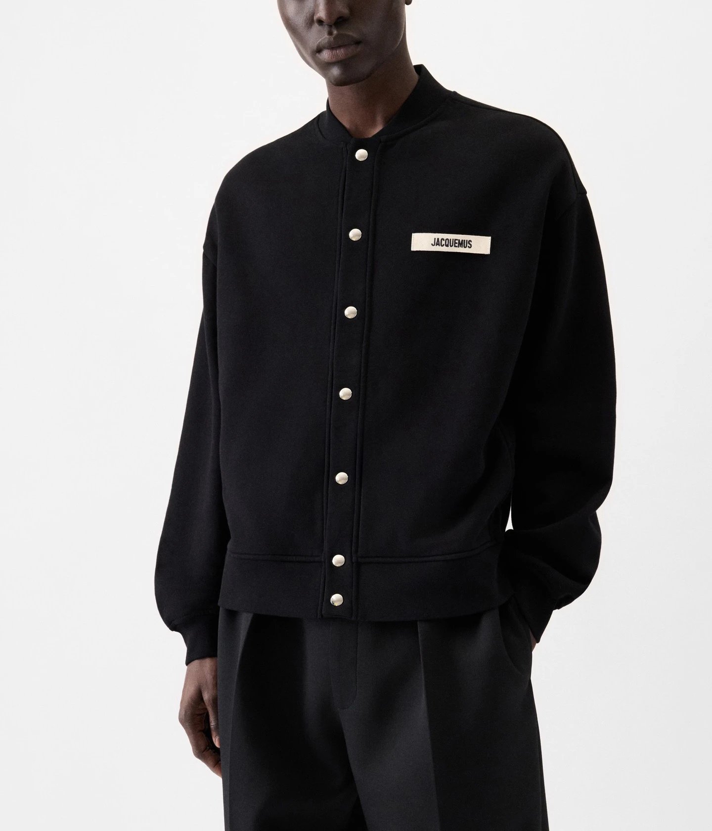 Jacquemus Bomber Cardigan Light Gray Outerwear - 14