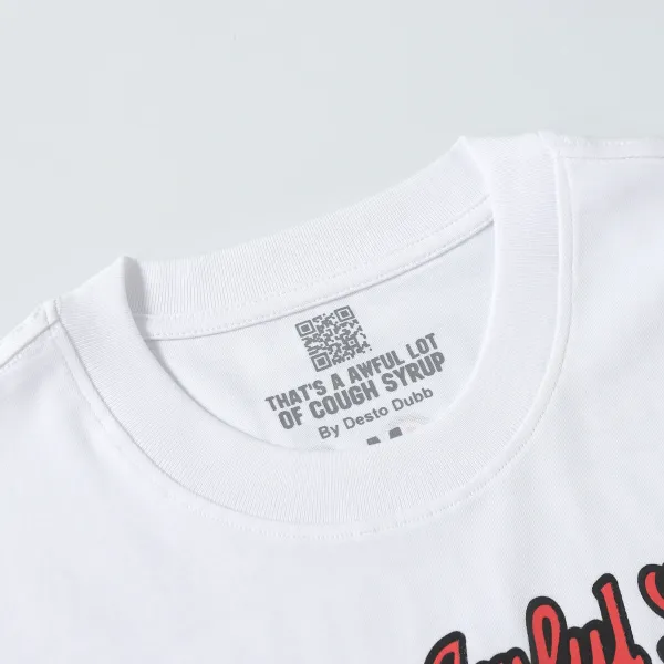 Design That's A Awful Lot Of Cough Syrup Multicolor Graphic T-Shirt - 16