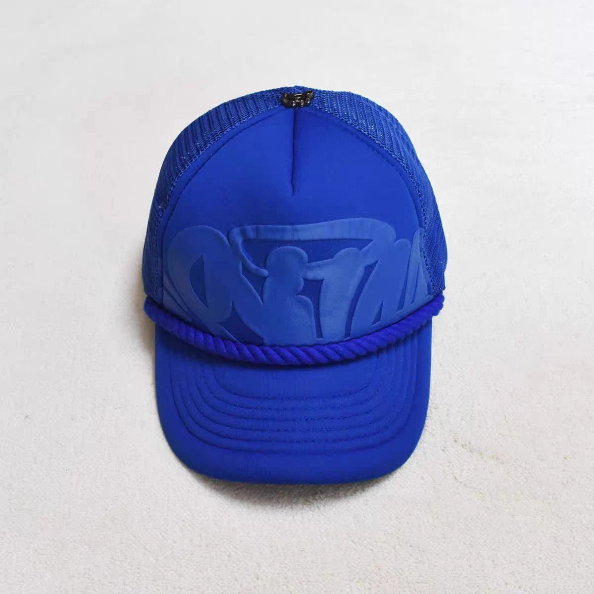 Syna World Hats Mesh trucker cap with raised logo and rope trim image 4