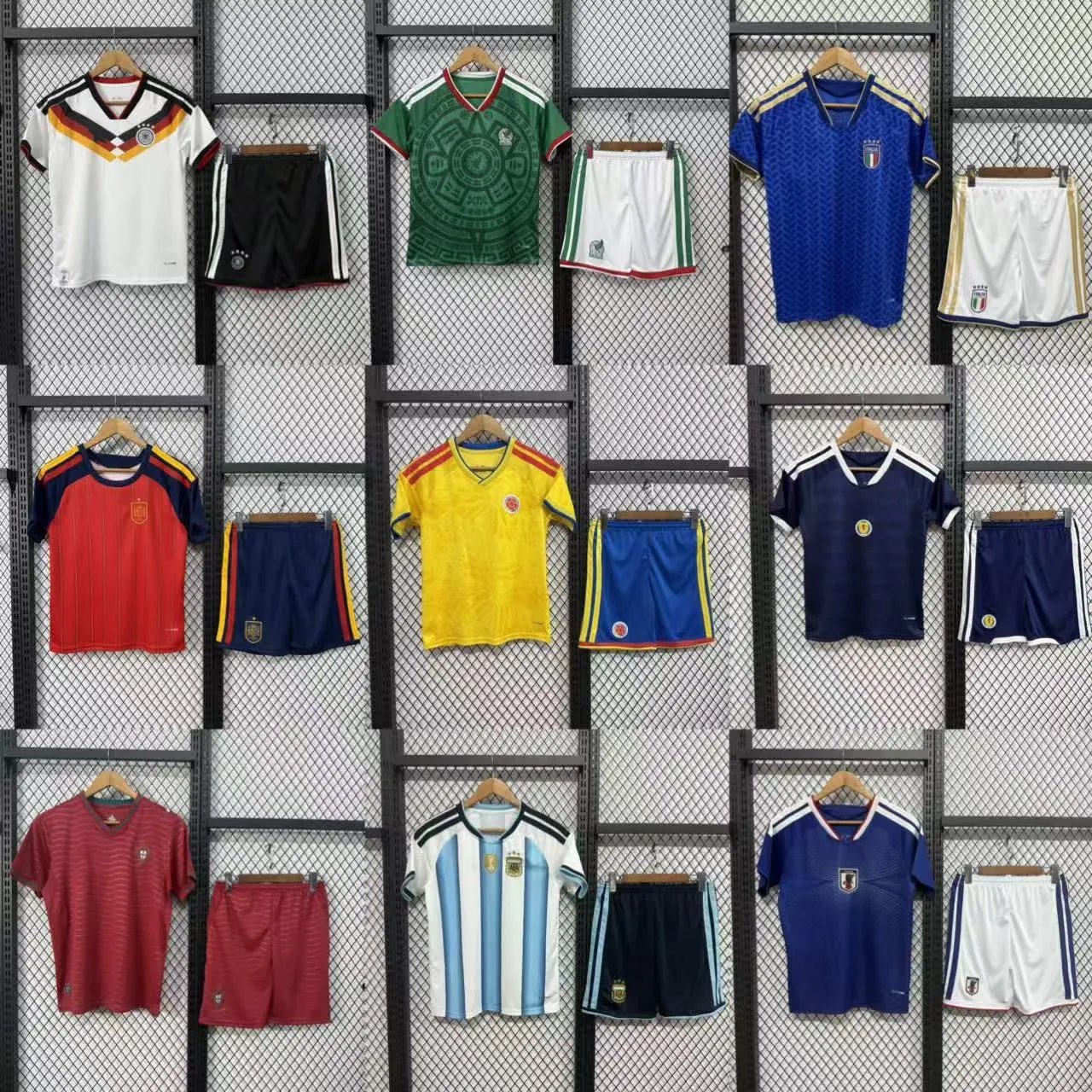 2026 World Cup National Team Jersey Germany Mexico Argentina Portugal Soccer Jersey Adult Kids Set