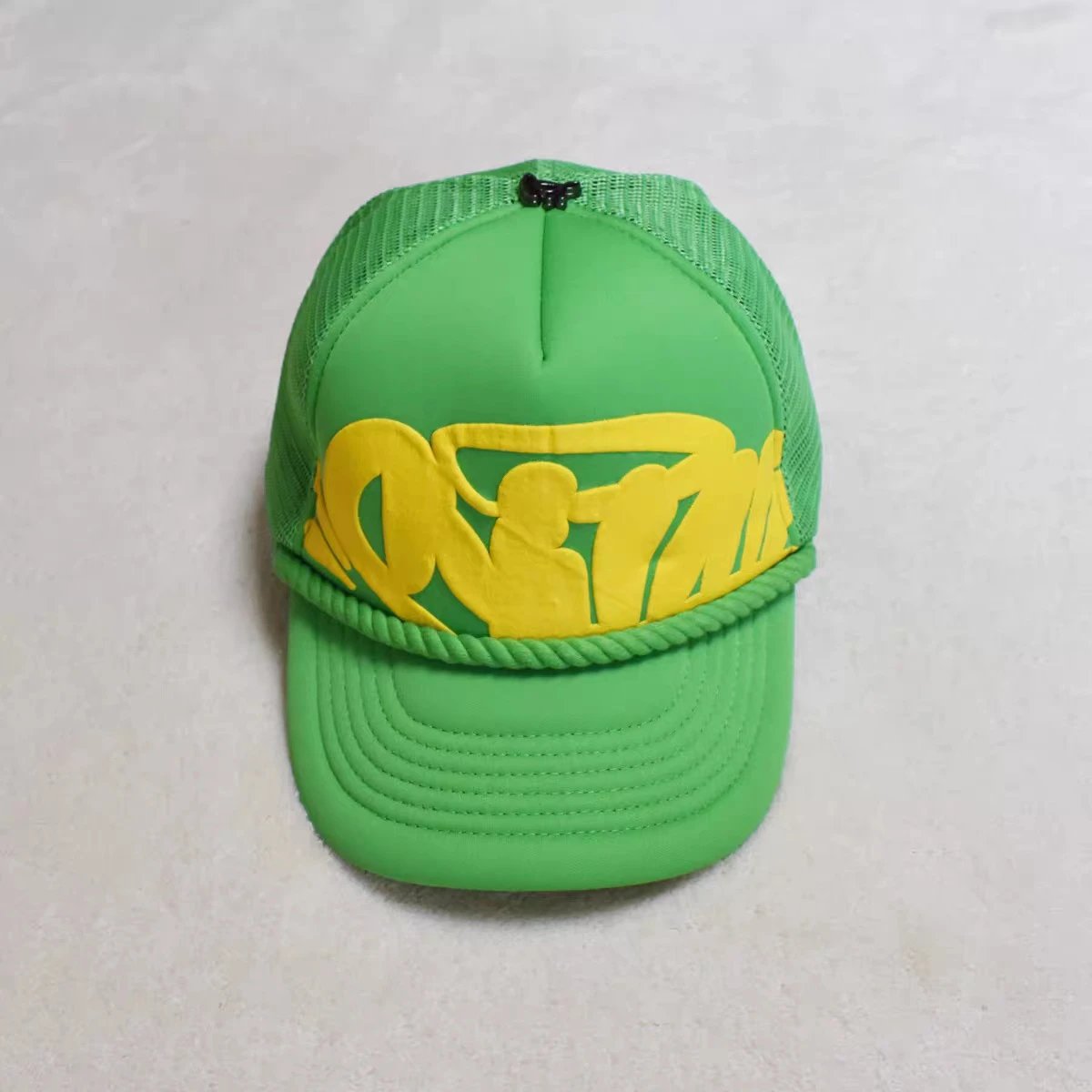 Design Trucker Cap with Teal Graffiti Logo Black Baseball Cap - 12