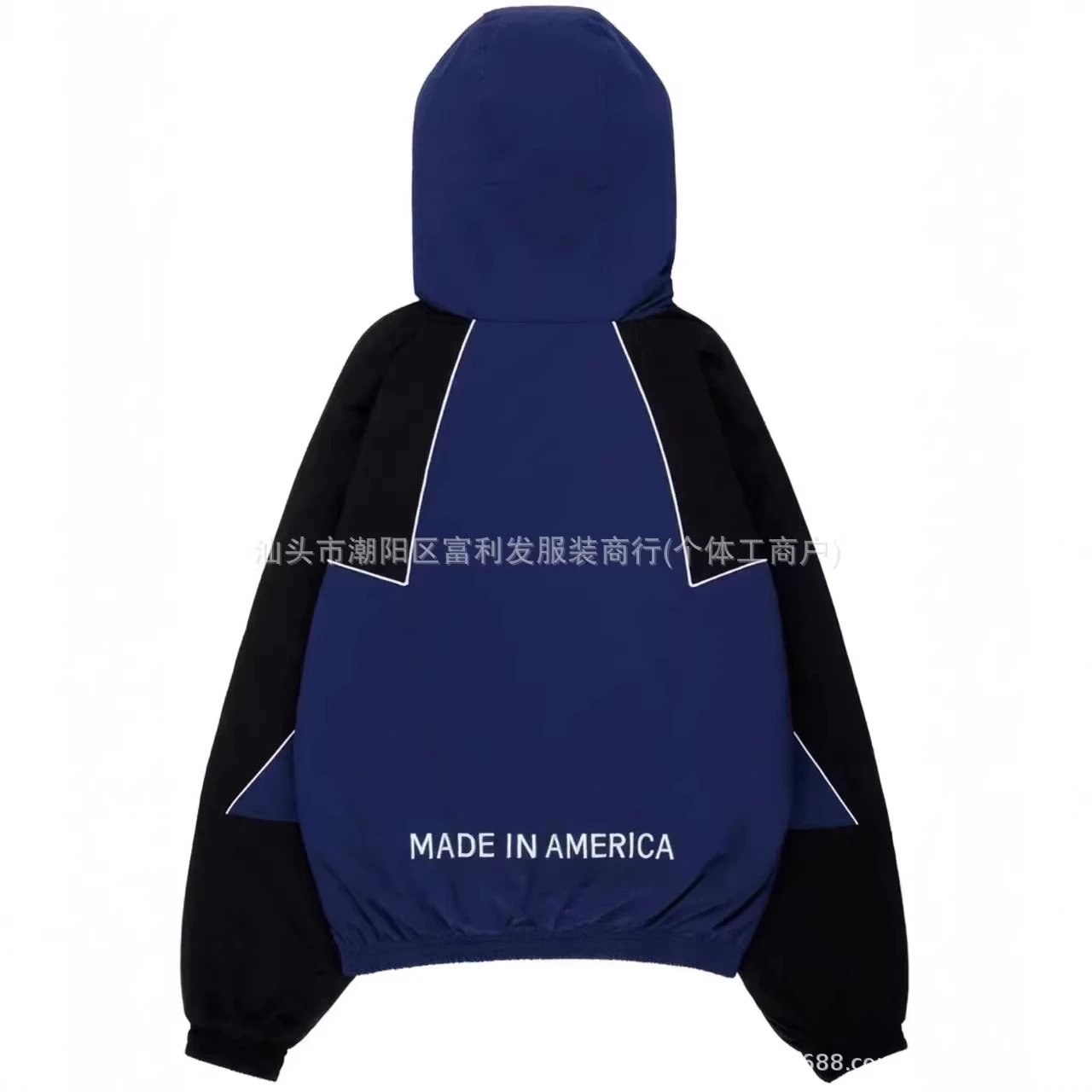 Unbranded Jackets Hooded zip jacket with MARTY SUPREME three-star print image 4