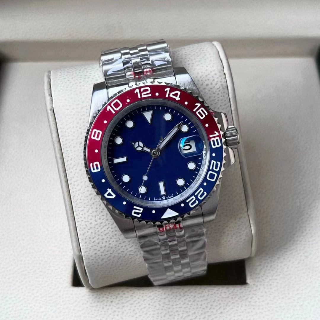 Rolex Submariner and GMT-Master — Five-bead red-blue blue-surface cola ring