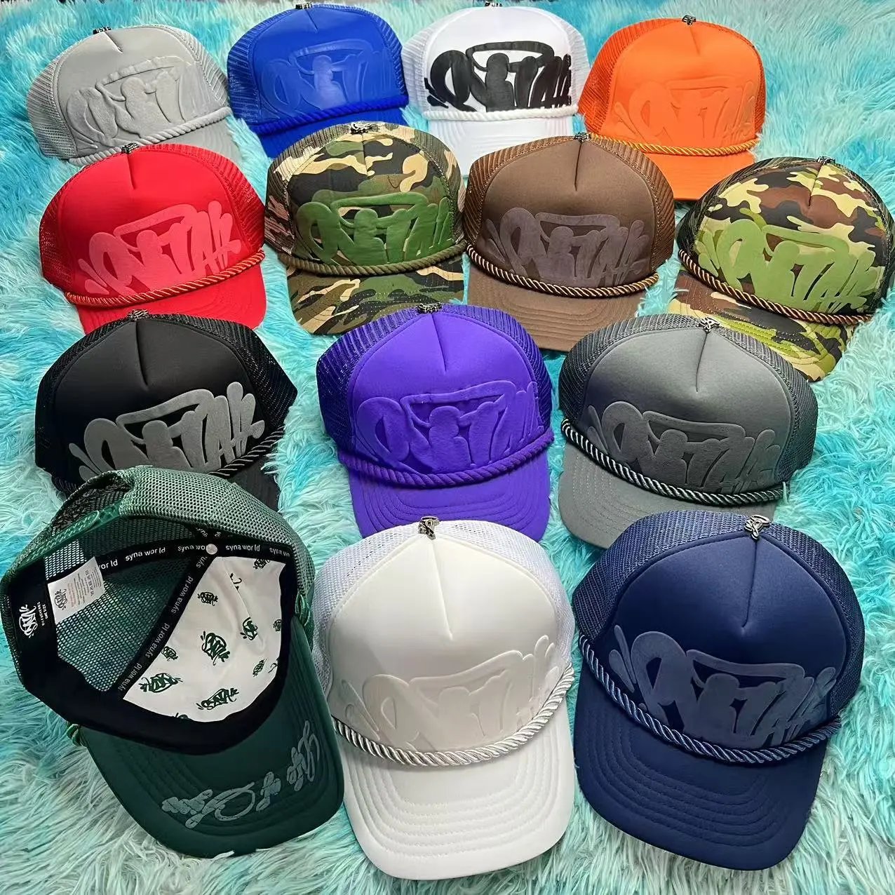 Huage Selected Breathable Mesh World Hats for Men and Women (No Box)