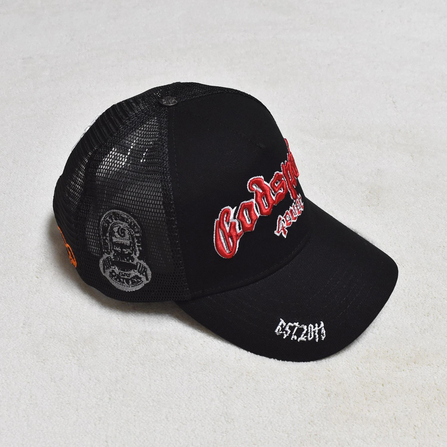 Godspeed Established 2019 Black Mesh Trucker Cap Hats - 22