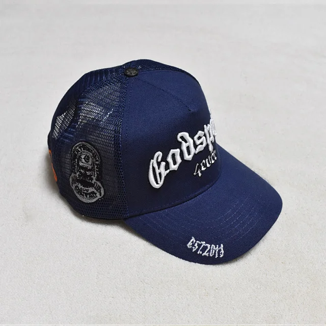 Godspeed Hats GS002 embroidered mesh trucker cap product detail image 12