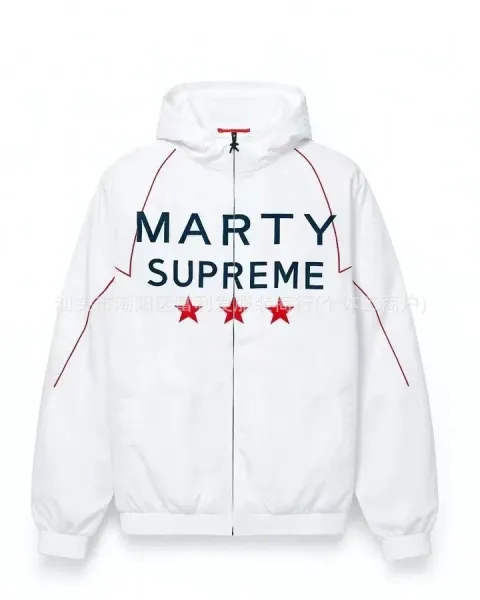 Supreme Marty x Supreme Windbreaker White Jacket Outerwear - 1