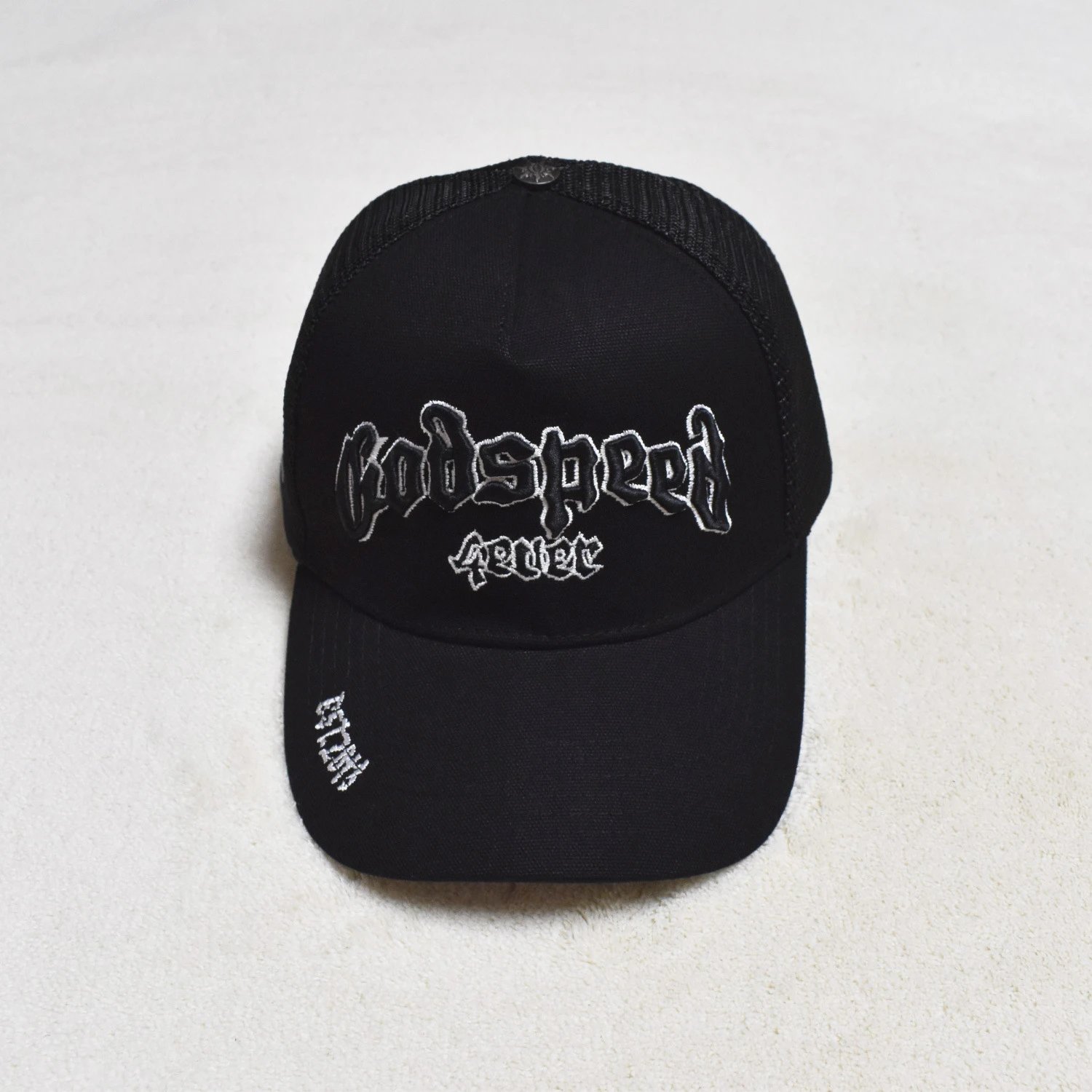 Godspeed Established 2019 Black Mesh Trucker Cap Hats - 3