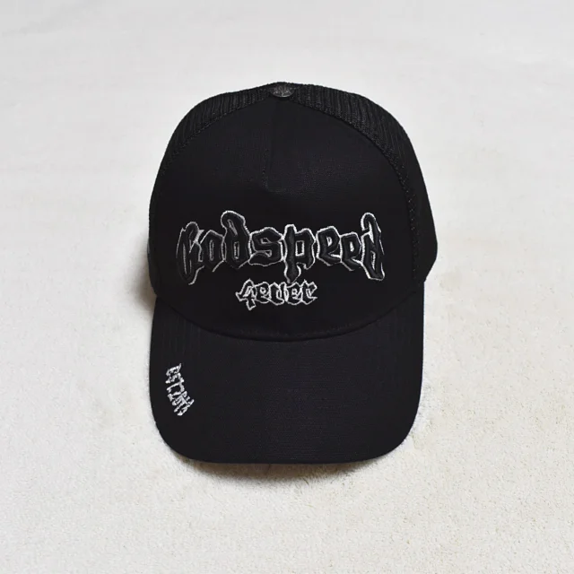 Godspeed Hats GS002 embroidered mesh trucker cap product detail image 2