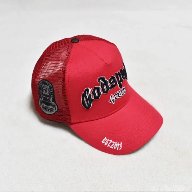 Godspeed Hats GS002 embroidered mesh trucker cap product detail image 9