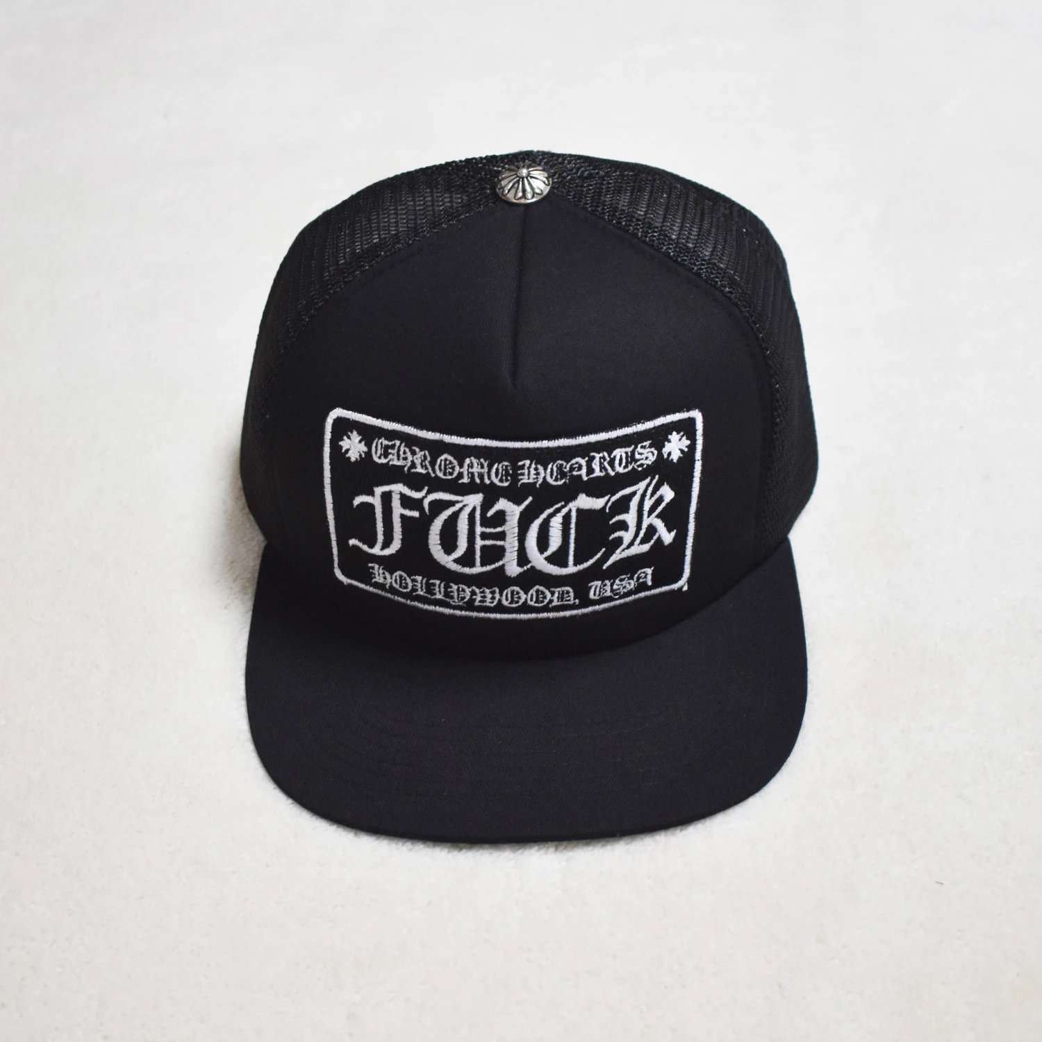 Chrome Hearts Camo Snapback Cap with Orange Logo Hats - 13