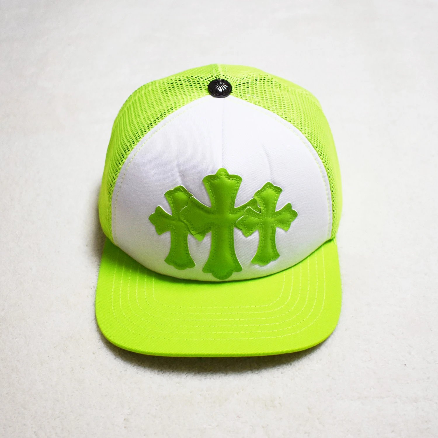 Chrome Hearts Camo Snapback Cap with Orange Logo Hats - 35