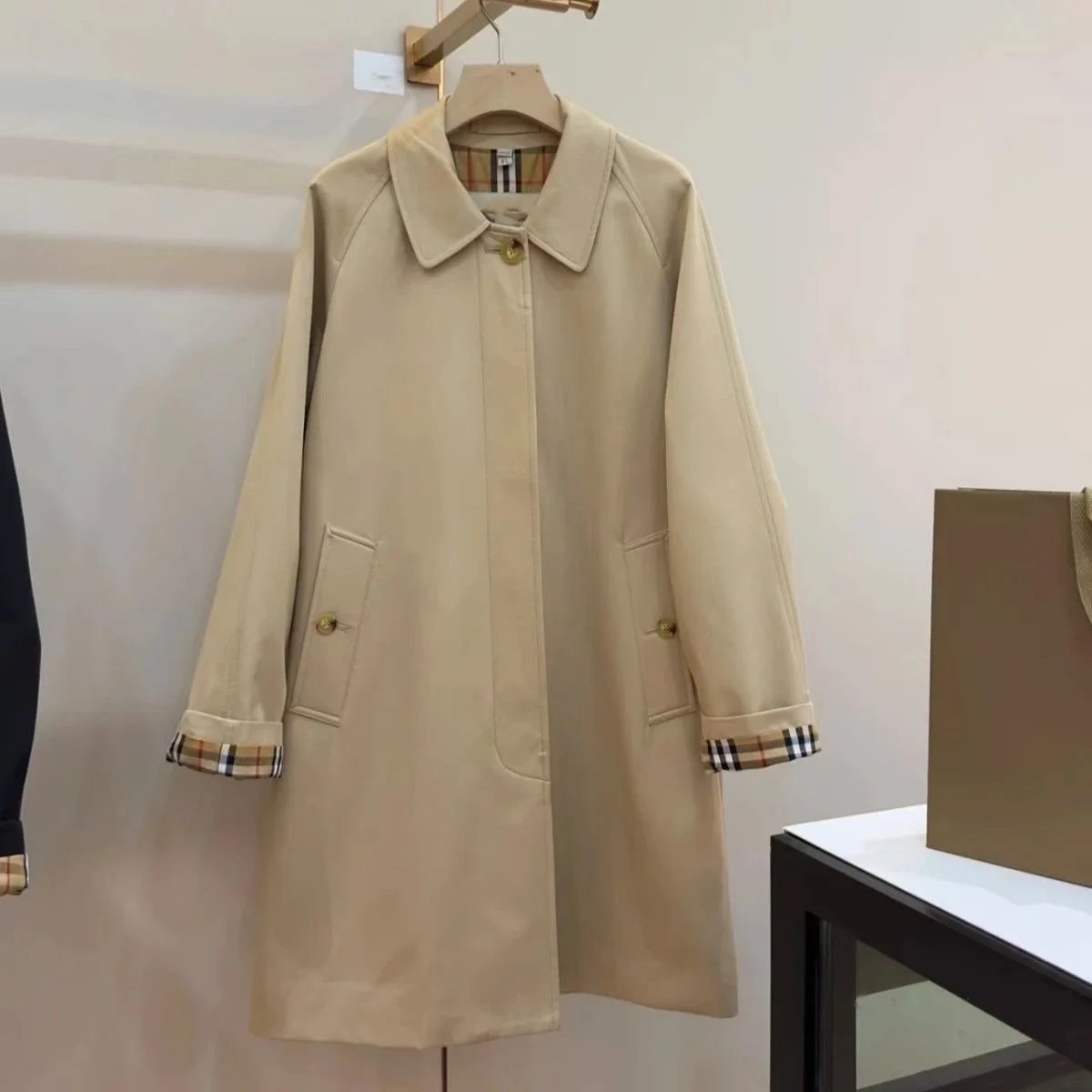 High quality trench coat - khaki