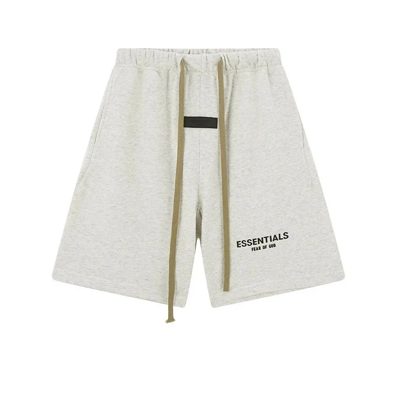 White-Grey Shorts (Flocked)