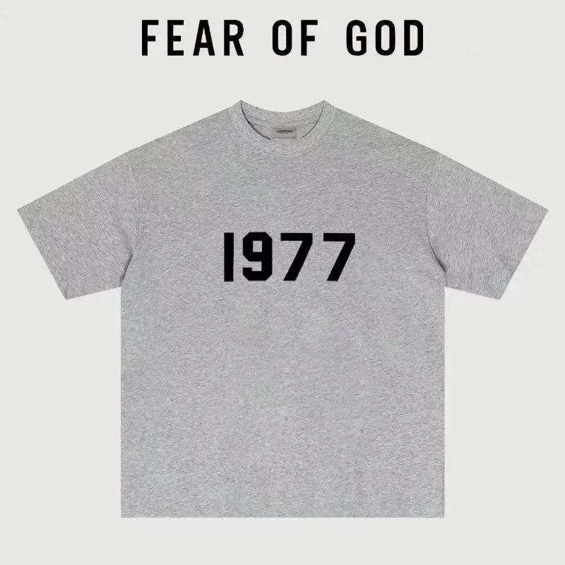 1977 Light Grey Short Sleeve (Flocked)