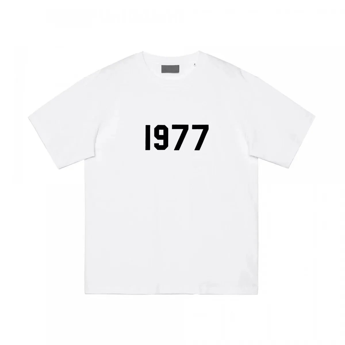 1977 White Short Sleeve (Flocked)