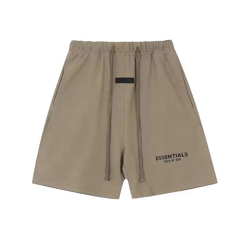 Brown with Black Font Shorts (Flocked)