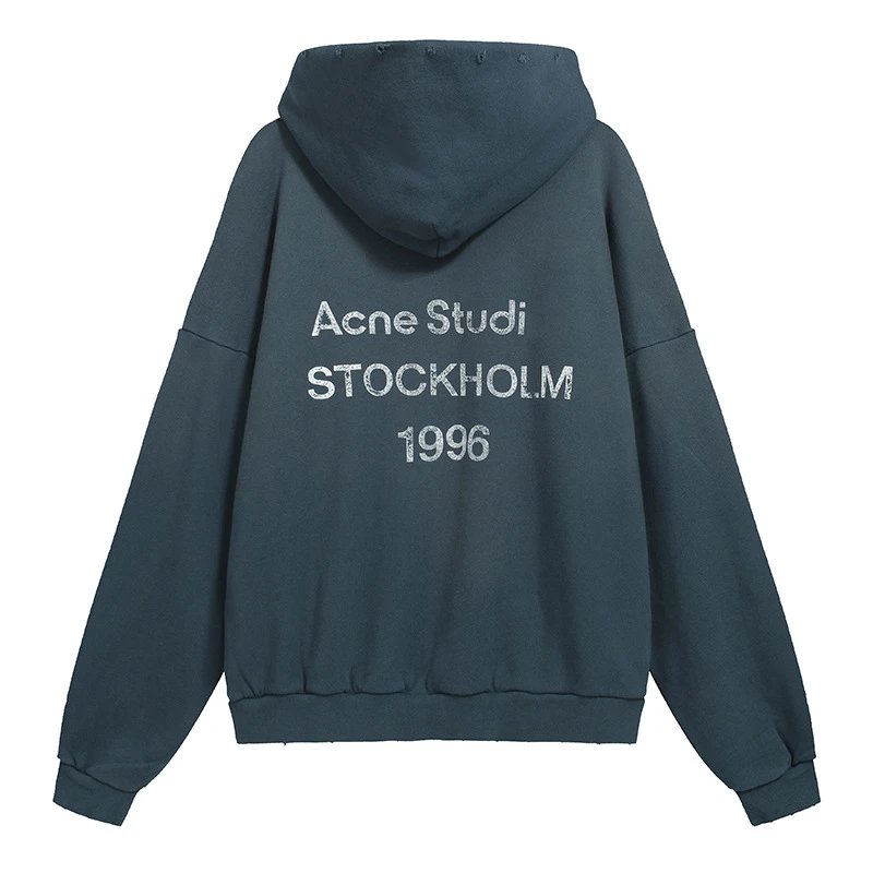 Acne Studios Stockholm 1996 Hoodie Deep Teal - 13