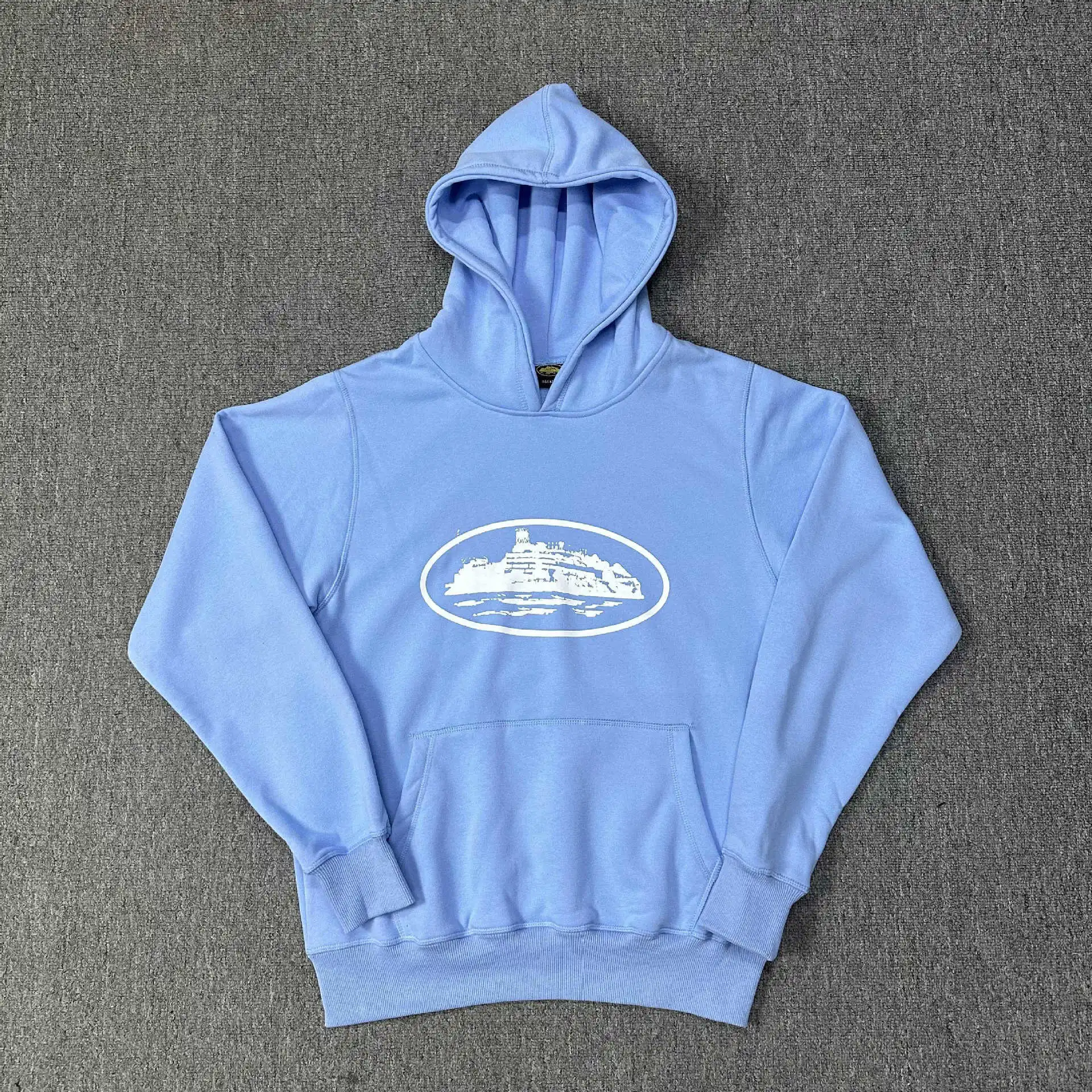 Corteiz Classic Island Oval Print Hoodie - rep bluzy z kapturem