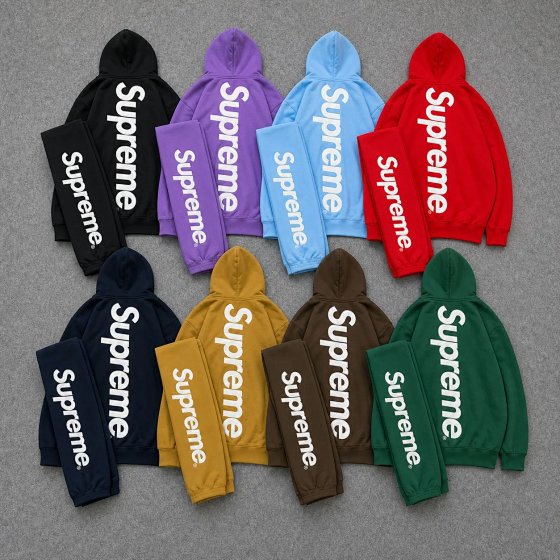 Classic Embroidered Big Logo Hooded Sweatshirt Hoodie