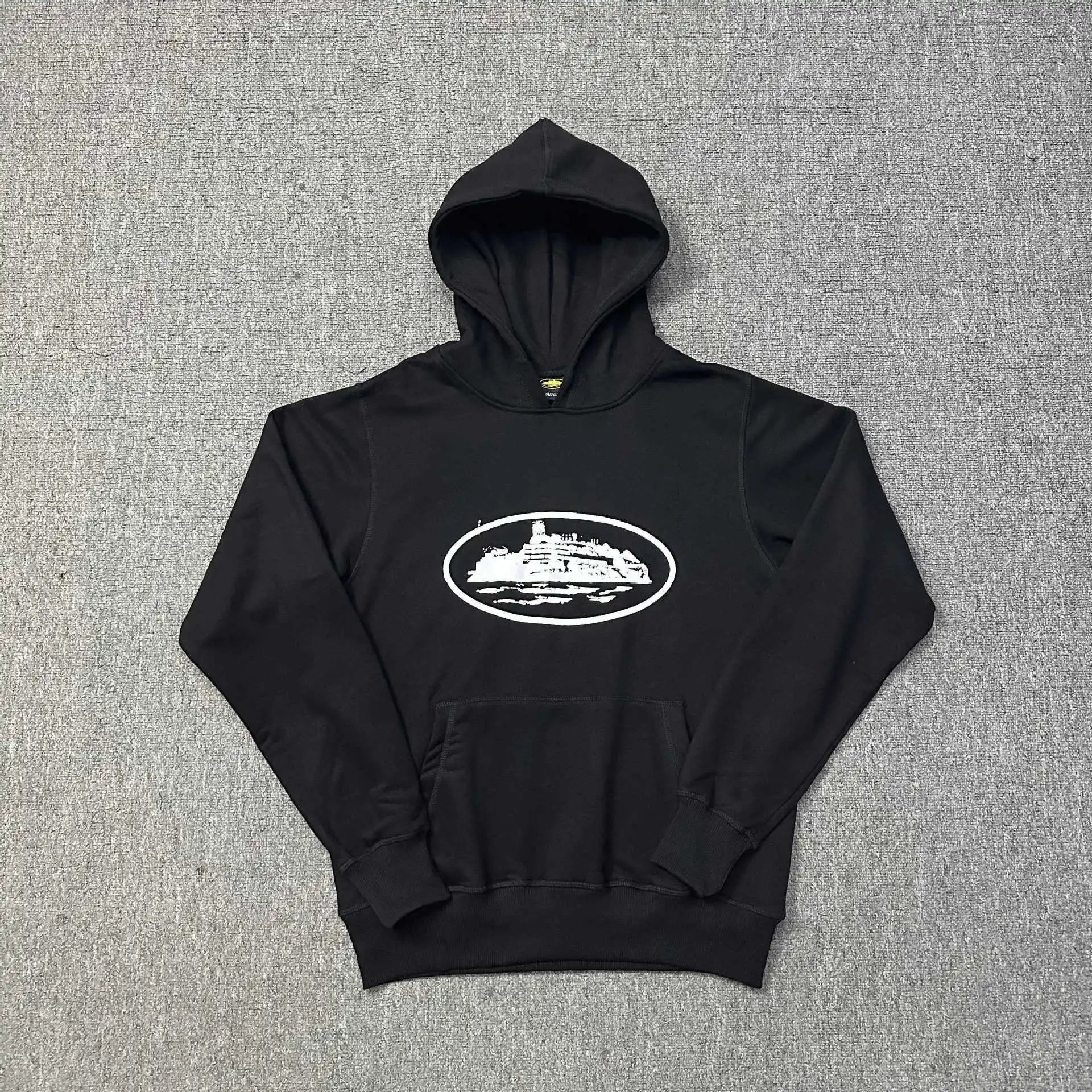 Corteiz Classic Island Oval Print Hoodie - rep bluzy z kapturem