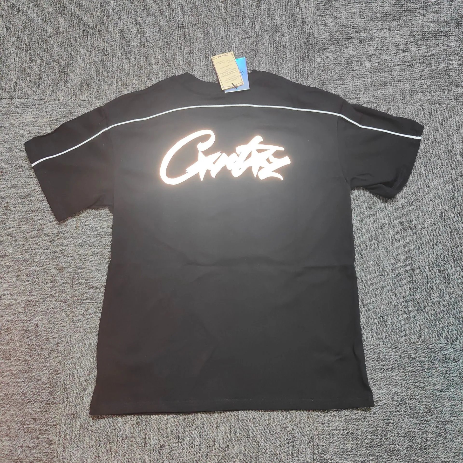 Cortez back graffiti raglan short-sleeved shirt - rep koszulki