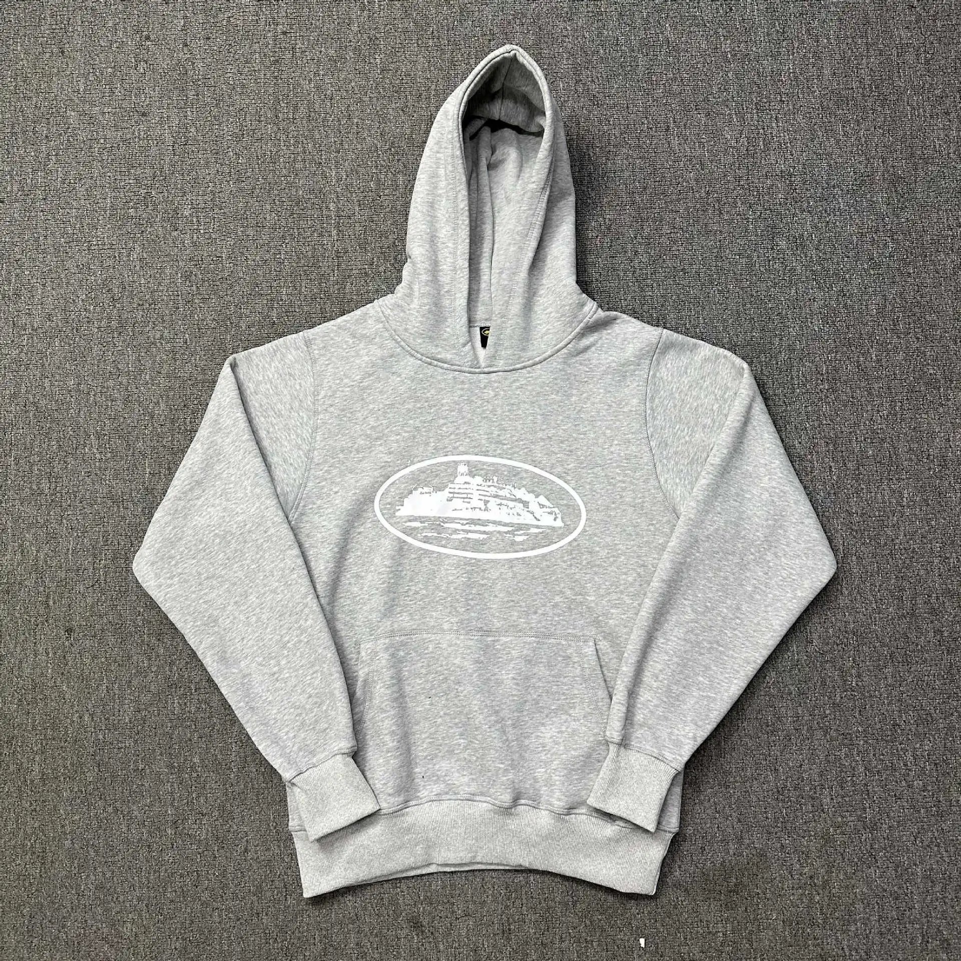 Corteiz Classic Island Oval Print Hoodie - rep bluzy z kapturem